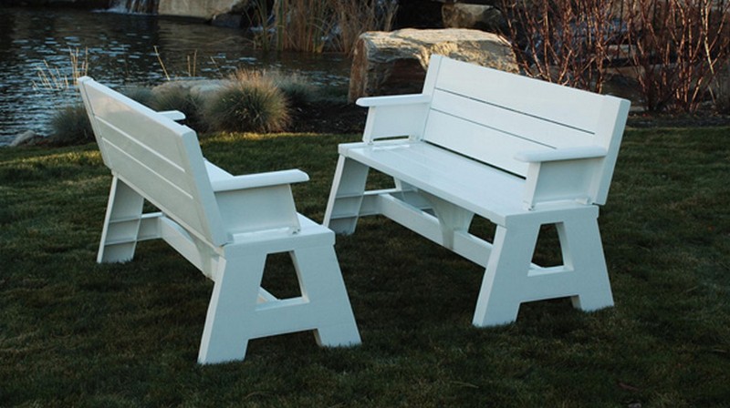 MaWood: Popular Picnic table bench diy