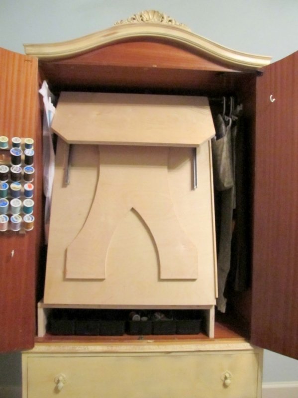 DIY French Armoire Sewing Cabinet | The Owner-Builder Network