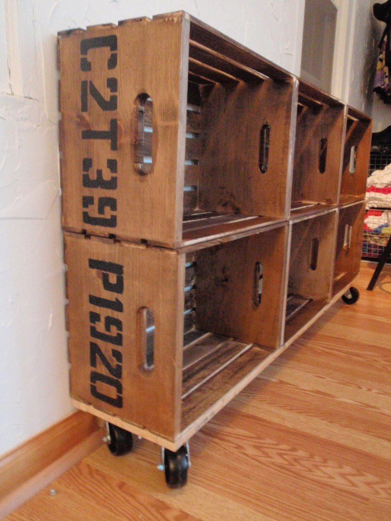 DIY Vintage Crate Shelving Unit The OwnerBuilder Network
