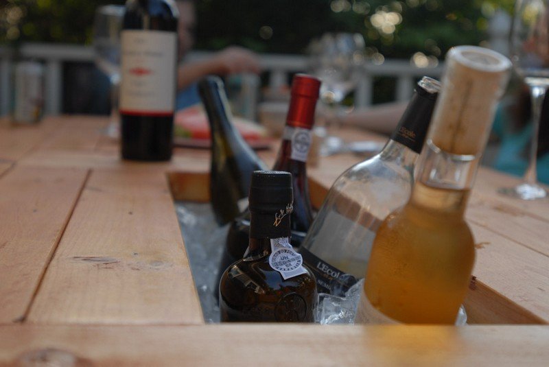 DIY Patio Table with Built-in Beer/Wine Coolers | The Owner-Builder ...