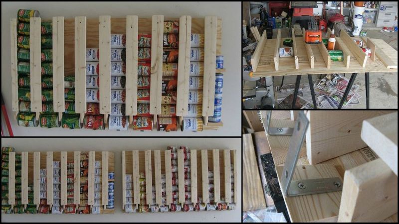 DIY Can Storage System - FIFO - Cheap and Easy to Build! 