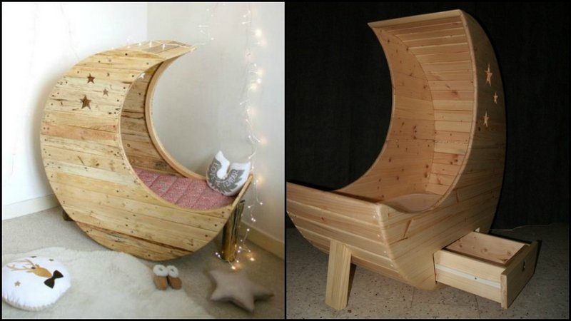 DIY Moon Shaped Cradle