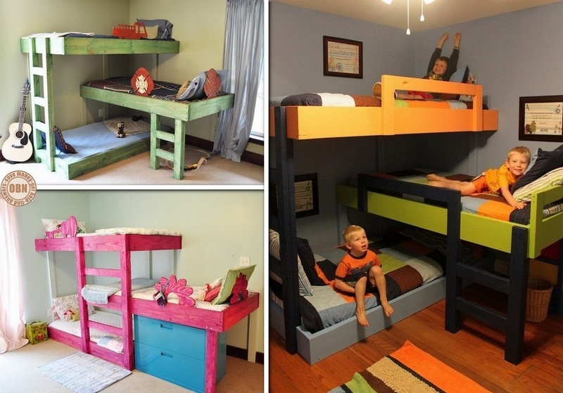 DIY Triple Bunk Bed