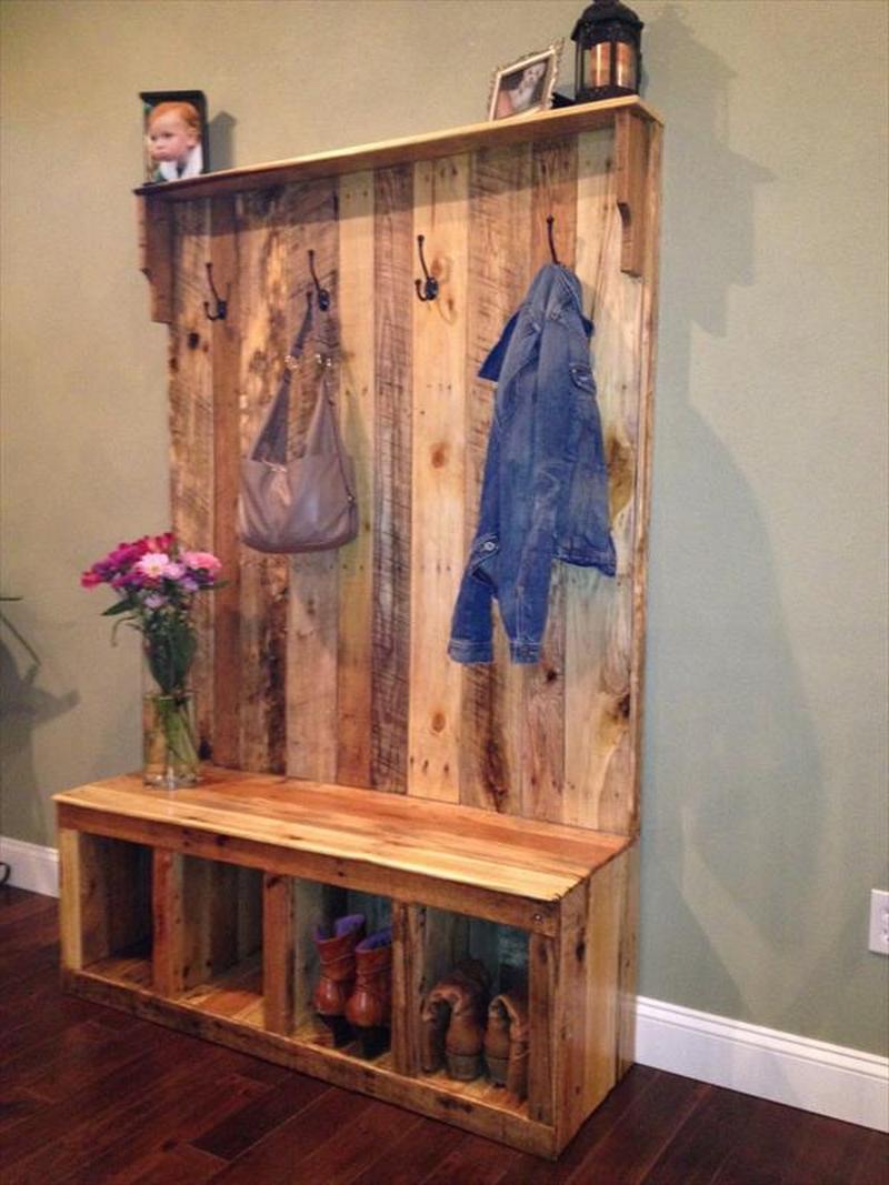 pallet entryway bench the owner-builder network