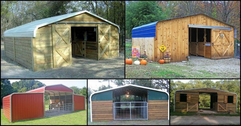 Converted carport into a barn