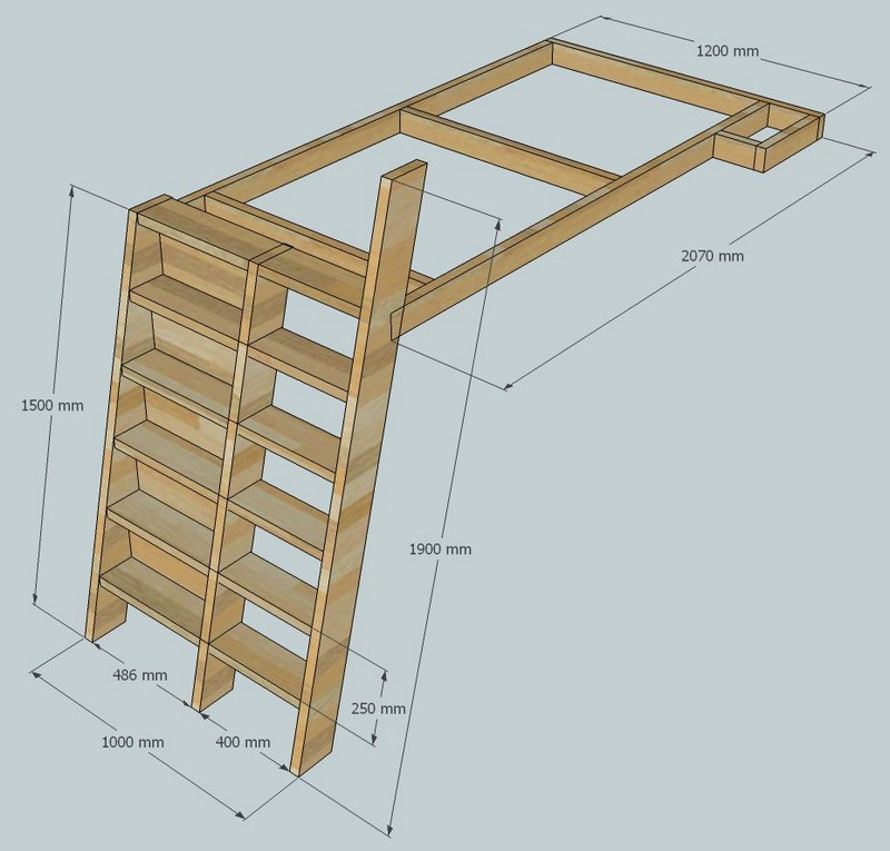 Bodacious Bunk Beds on Pinterest | Bunk Bed, Lofted Beds and Bed Plans