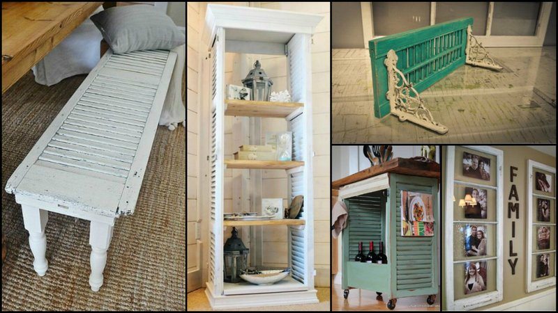 Smart Ways To Repurpose Old Window Shutters