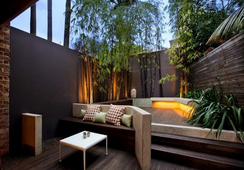 A well designed courtyard offers both visual and aural privacy