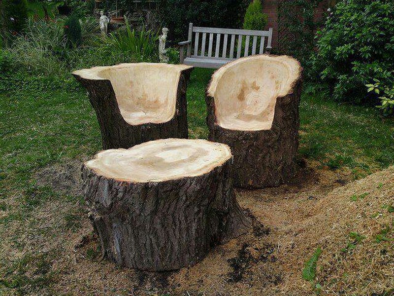 Upcycled Tree Stump And Log Ideas | The Owner-Builder Network