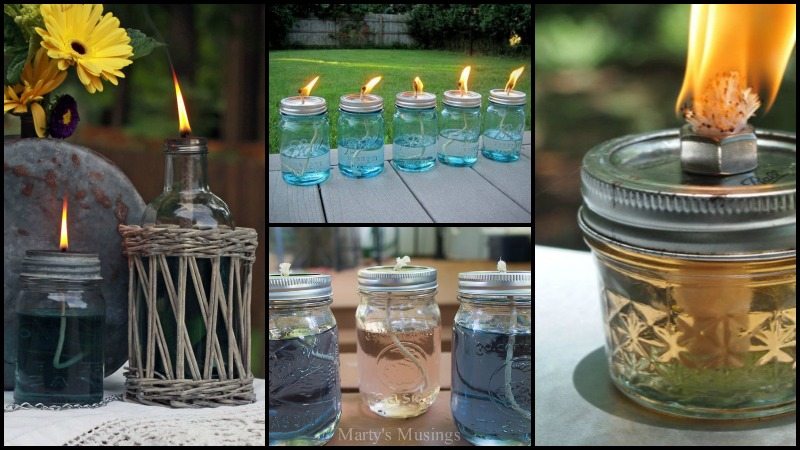 mosquito-repelling citronella candles