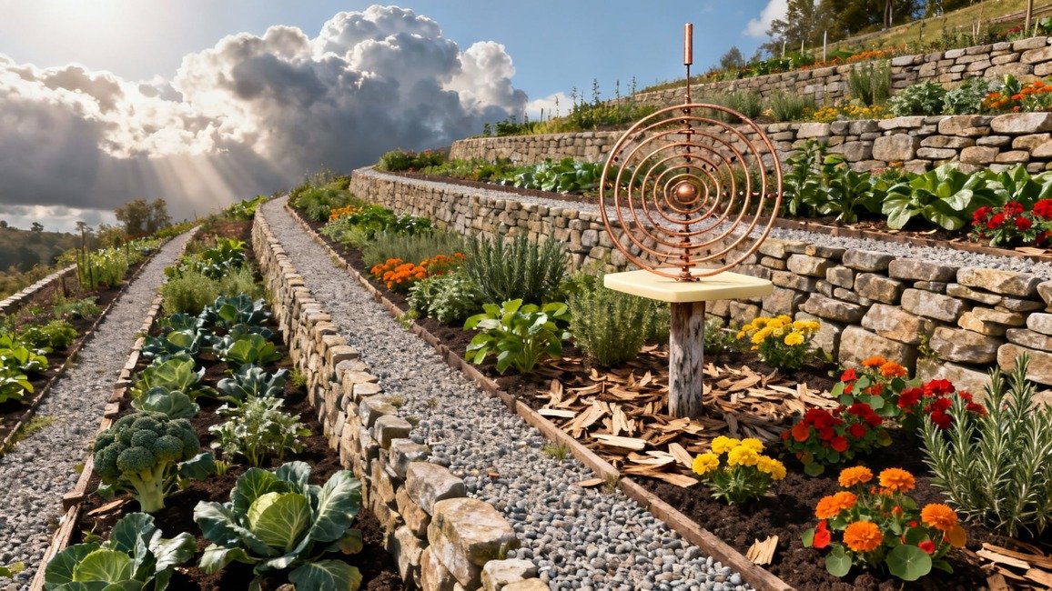 An image of electroplated gardening practiced at home.