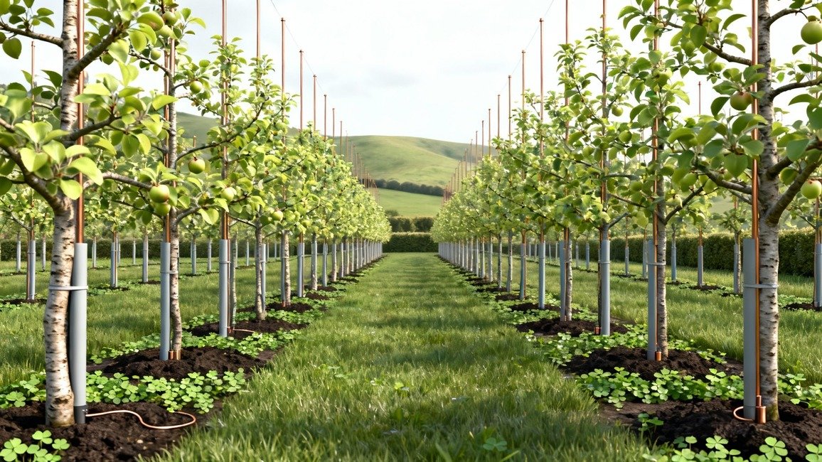 An image of electroplated gardening practiced at home.