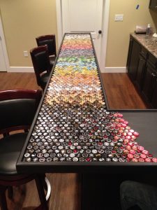 Bottle Cap Bar Top