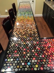 Bottle Cap Bar Top