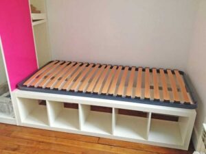 DIY Bookshelf Bed