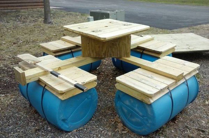 Floating Picnic Table