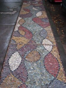 Pebble Mosaic Stepping Stones