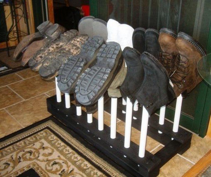 DIY Boot Rack
