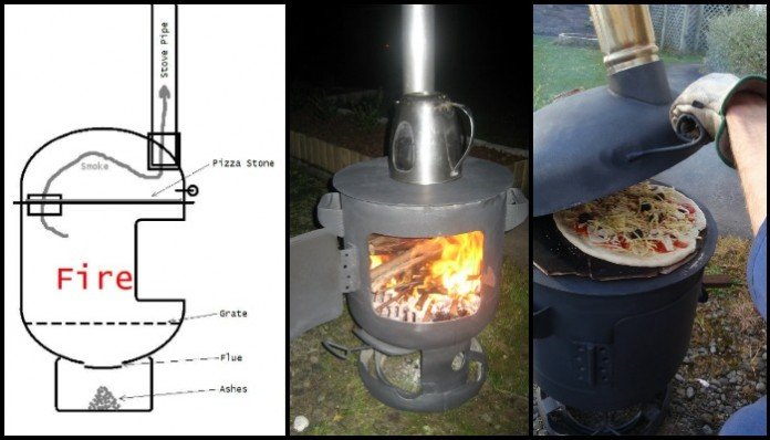 Patio Heater Pizza Oven Combo
