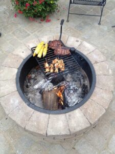 Fire Pit with Cooking Grill