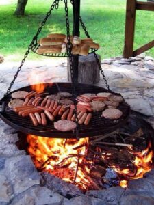 Fire Pit with Cooking Grill