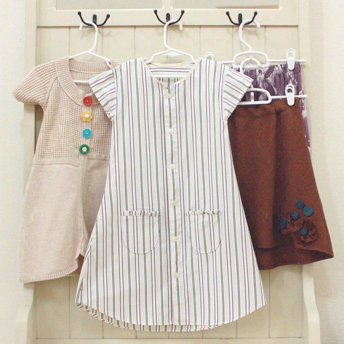 Men's shirt turned into a girl's dress