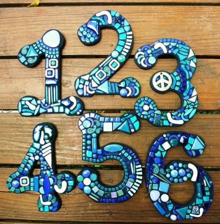 DIY Mosaic House Numbers – 10 Simple Materials to Make Stunning Designs ...