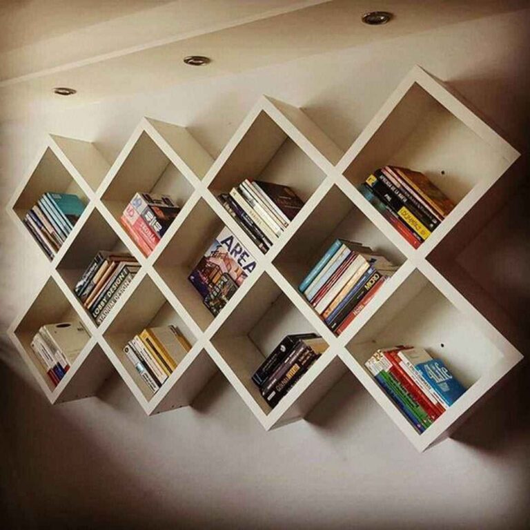 Unusual DIY Diagonal Bookshelf: Simple 8-Step Build – Your Projects@OBN