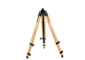 An image of a wood tripod plans for camera.
