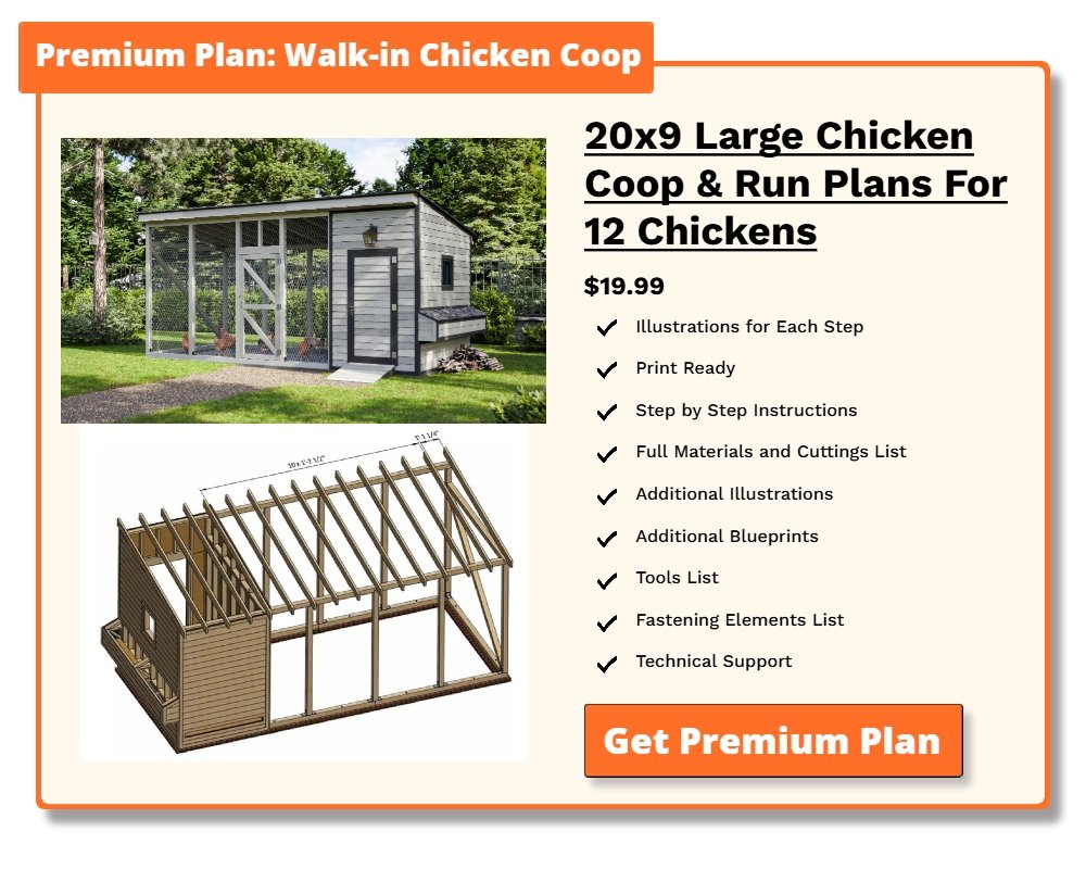 Walk-in Chicken Coop Premium Plan