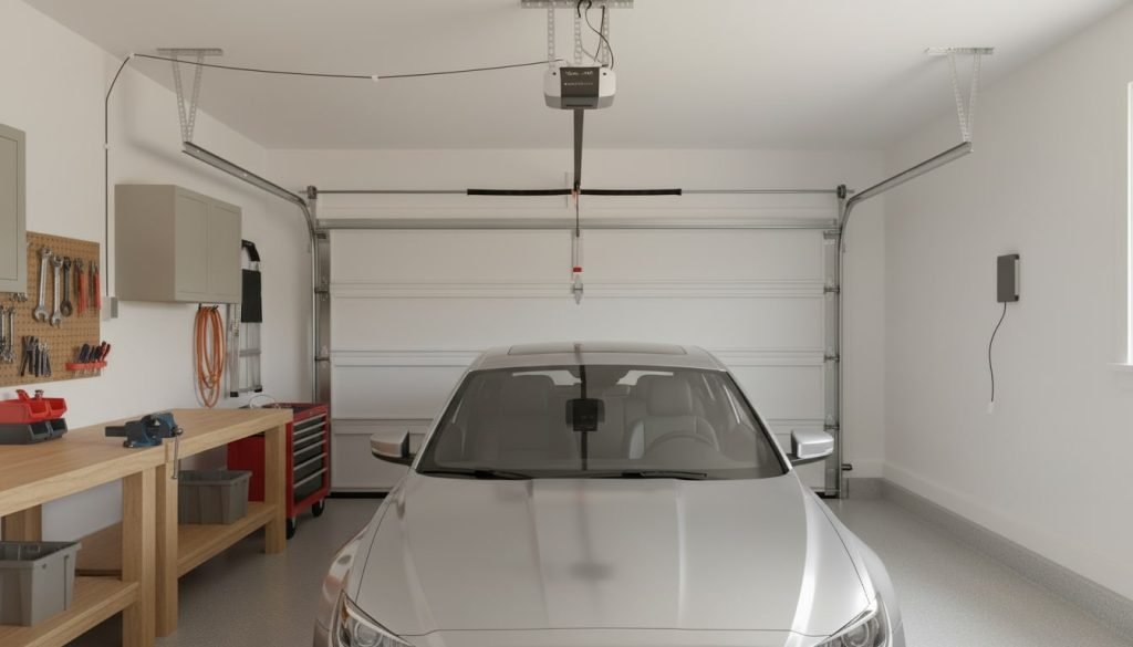 An image of a closed garage door opener.