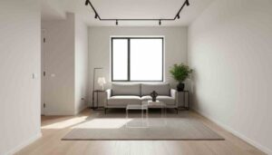 An image of a window being a focal point, which is one of the small living room ideas to expand the space.