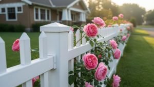 an image of a white picket fence.