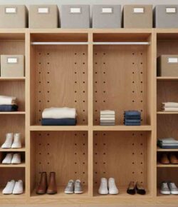 an image of a DIY closet organizer.