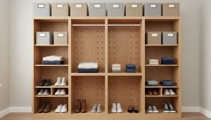 an image of a DIY closet organizer.