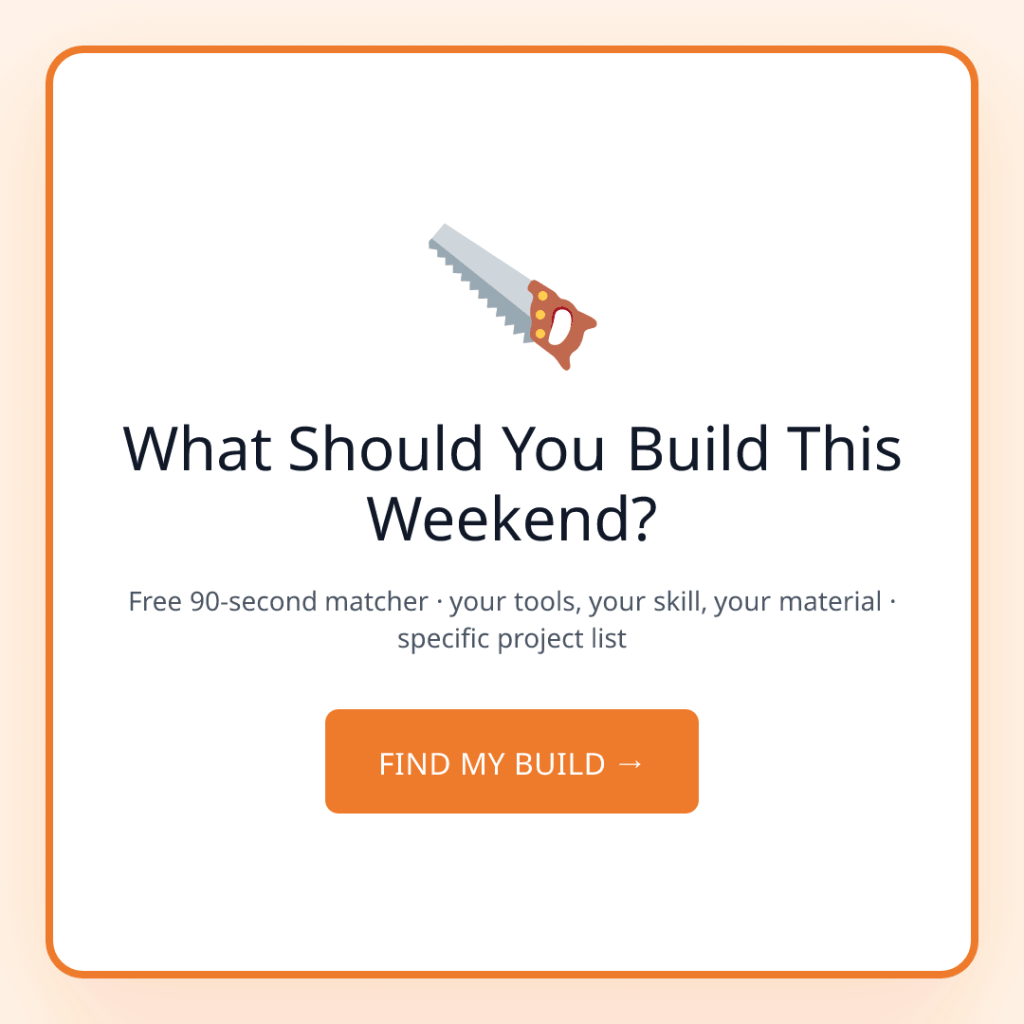 What Should You Build This Weekend? A Matcher for Real Makers