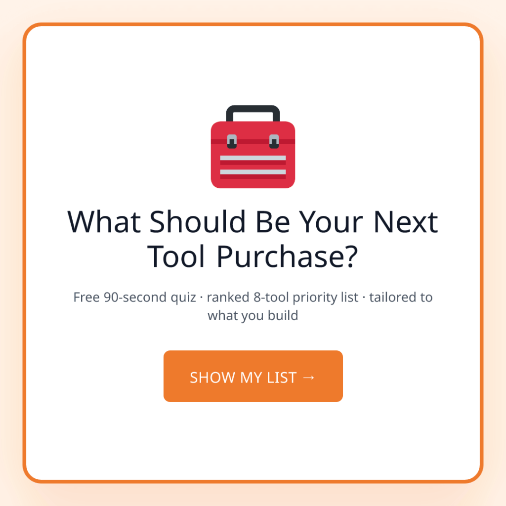 What Tool Should You Buy Next? A Ranked List for Real Makers