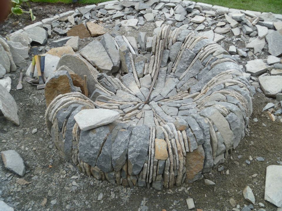 Stone Fire Pit Almost Finished