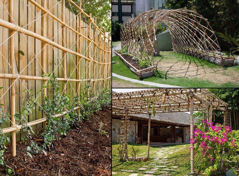 All these gardening ideas are made from one amazingly versatile, carbon sequestering, renewable resource - bamboo.