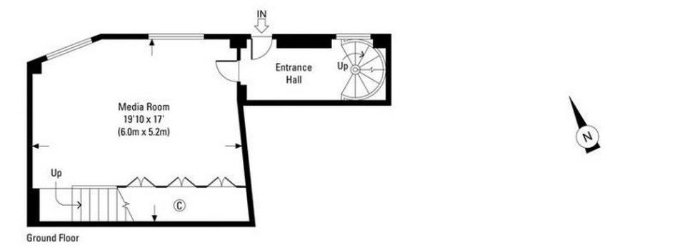 The Rainbow House floor plan - ground floor