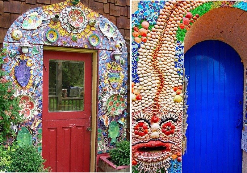 Mosaic door
