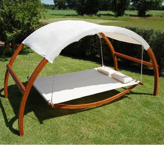 Is it a bed, is it a garden seat, or is it a swing?