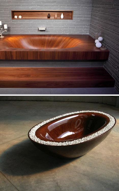 Wooden Bathtub