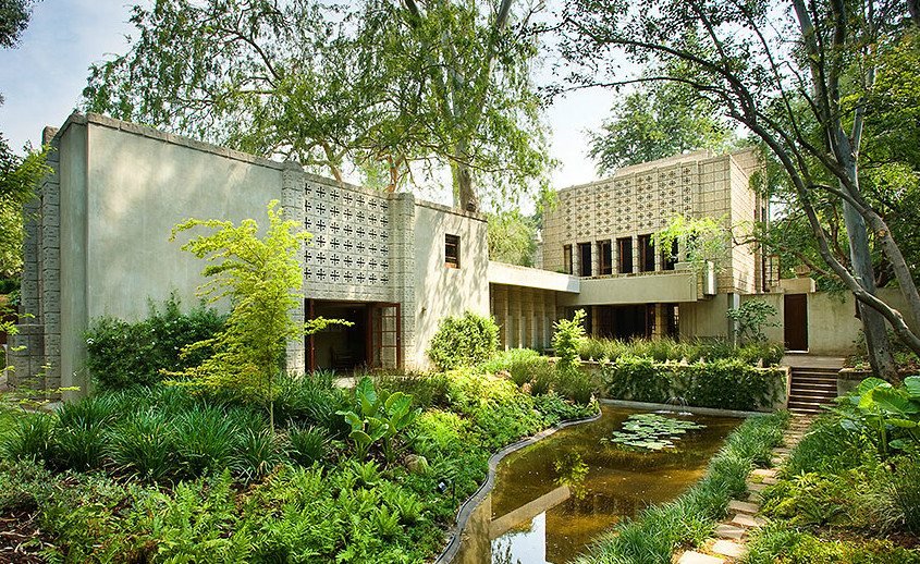 Millard House by Frank Lloyd Wright - Pond