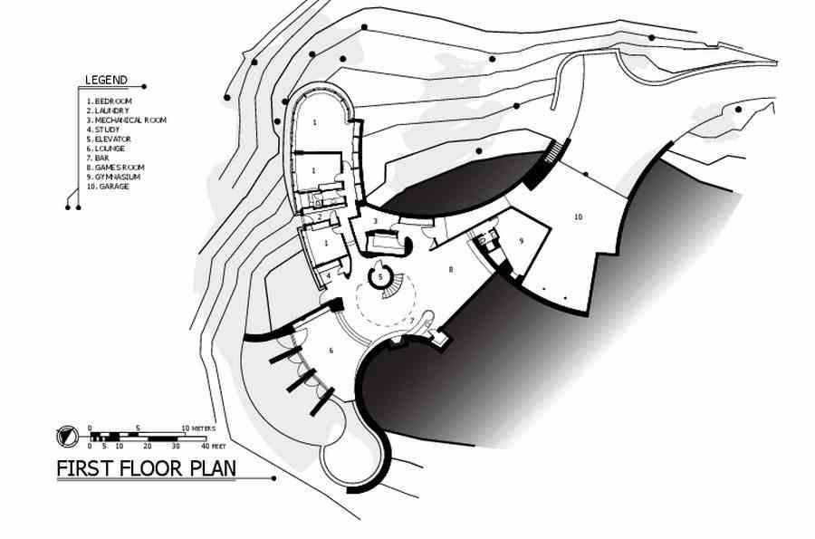 The Chenequa Residence - First Floor Plan
