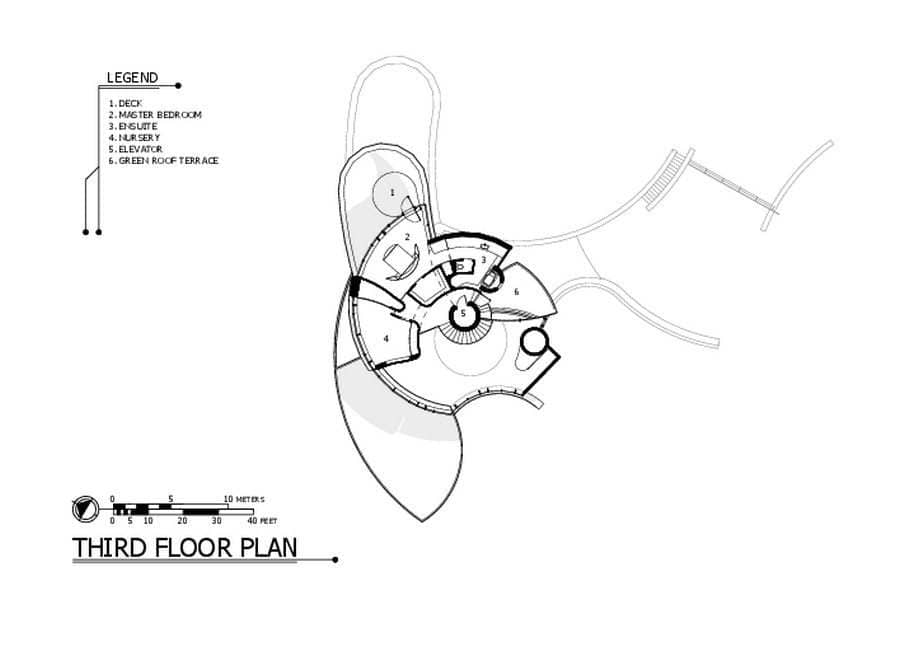 The Chenequa Residence - Third Floor Plan