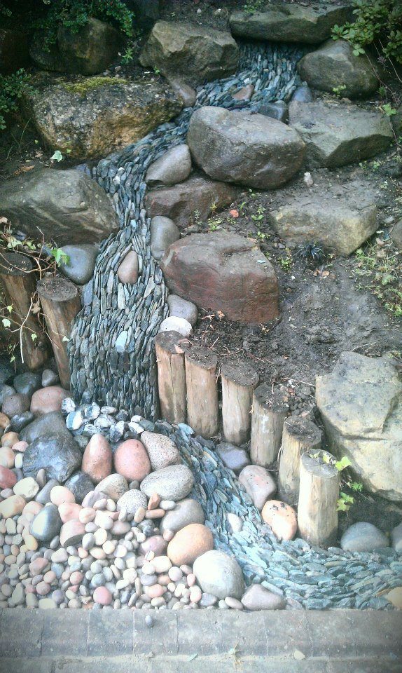 A fast flowing river of slate