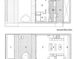 Courtyard House Toronto - Floorplan