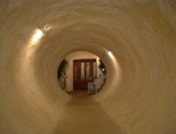 Invisible Dome Home - entrance tunnel