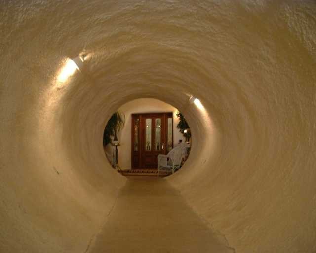 Invisible Dome Home - entrance tunnel
